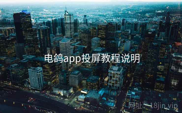 电鸽app投屏教程说明