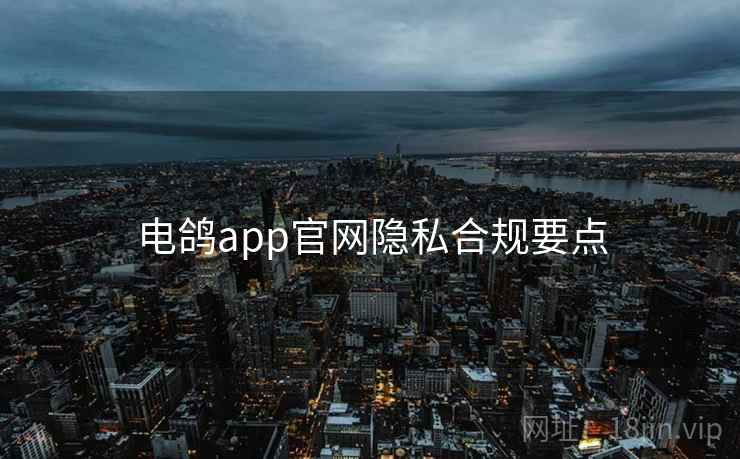电鸽app官网隐私合规要点